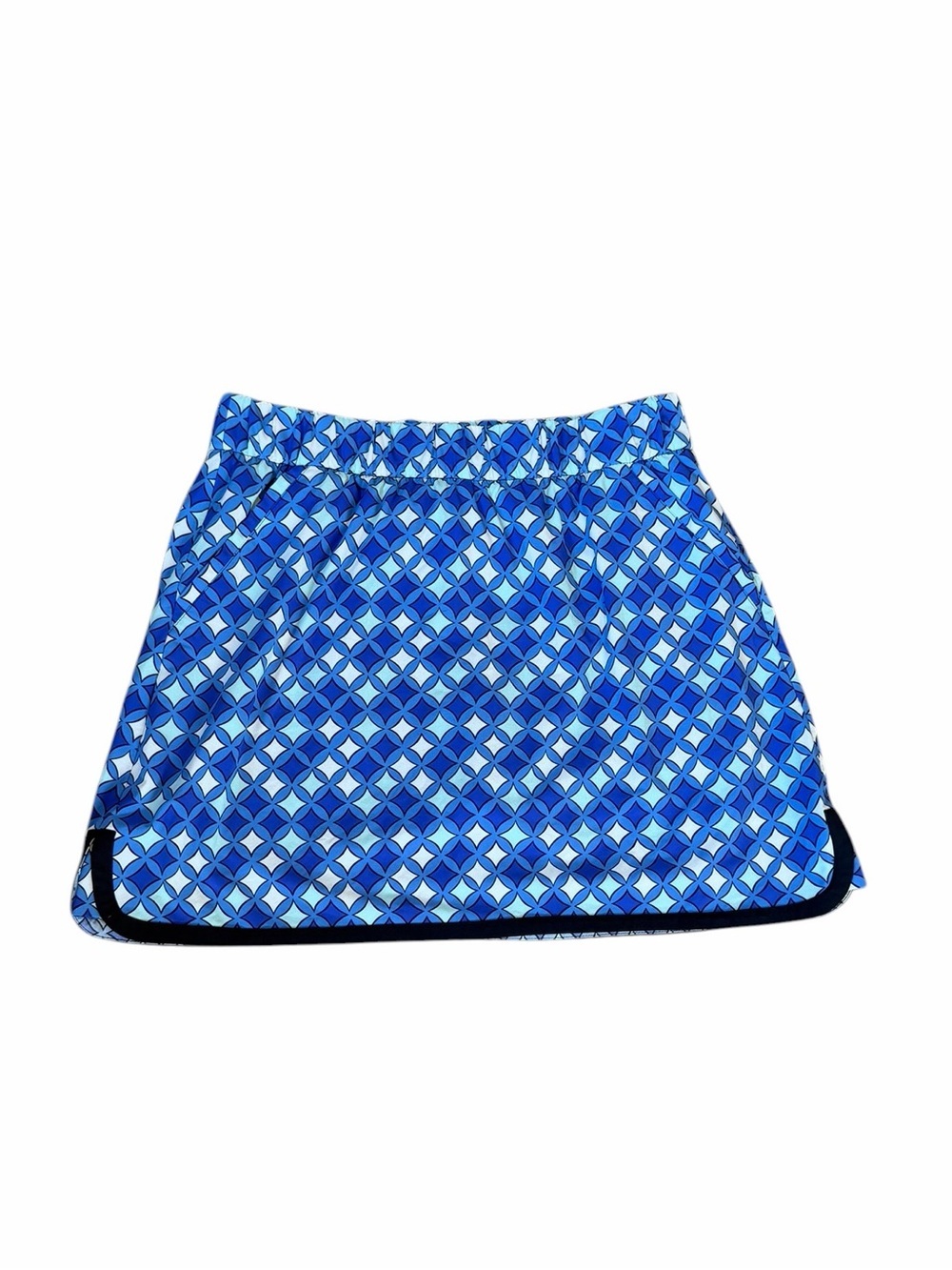 T by Talbots Blue Geometric Activewear Skort Pickleball Tennis Women’s Sz Medium